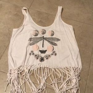 Fringe tank top